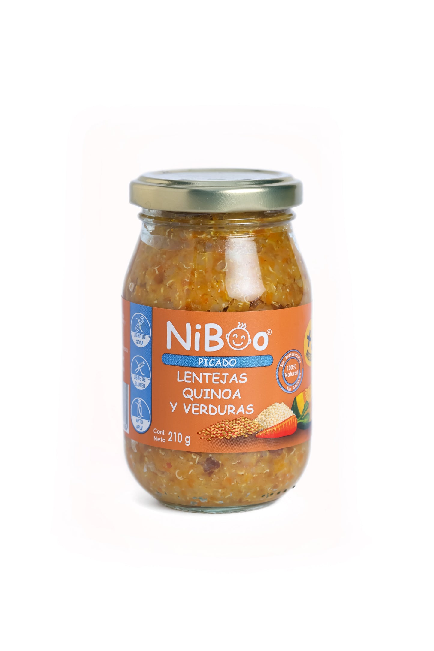 Niboo, Picado lenteja, quinoa y verduras 210g
