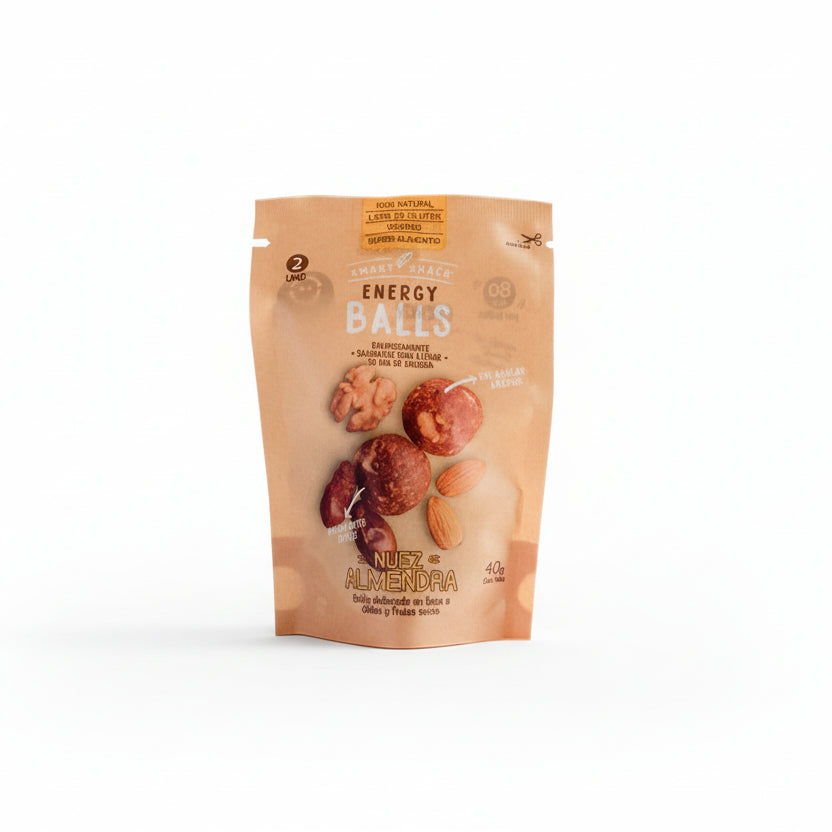Smart snack, Energy balls nuez almendra