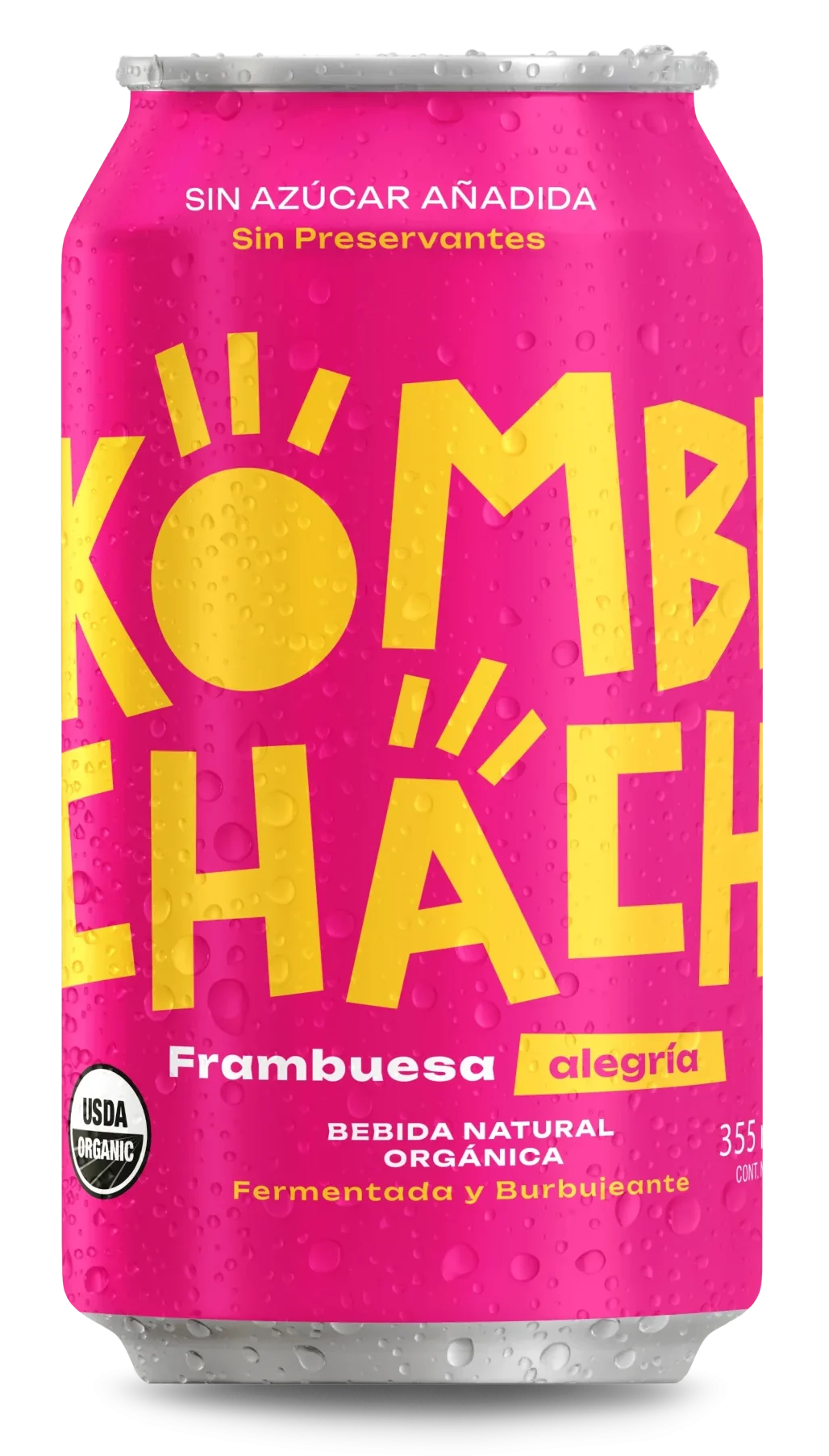 Kombucha Frambuesa Alegría 350ml — Kombuchacha