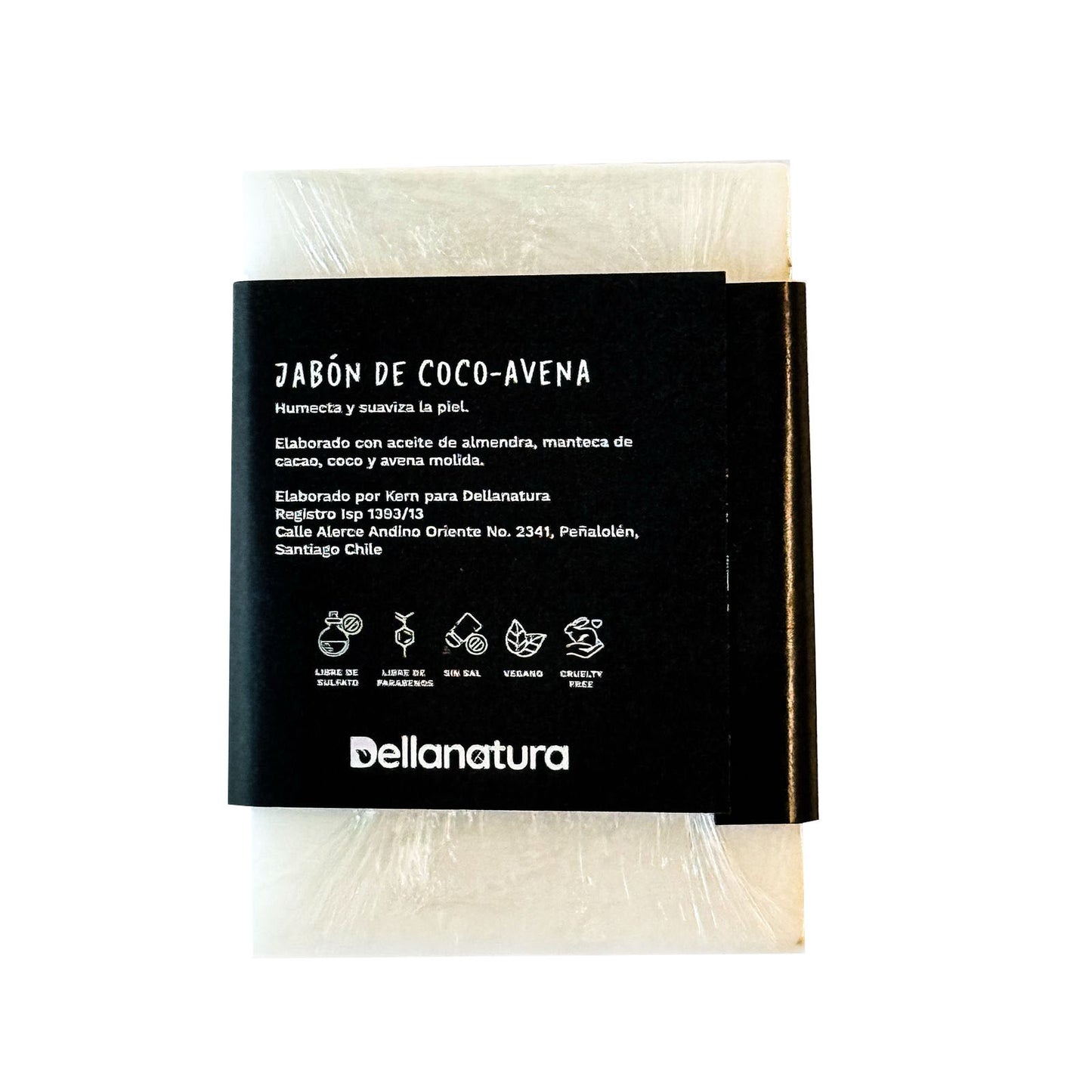 Dellanatura, Jabón Coco-avena Mant. Cacao