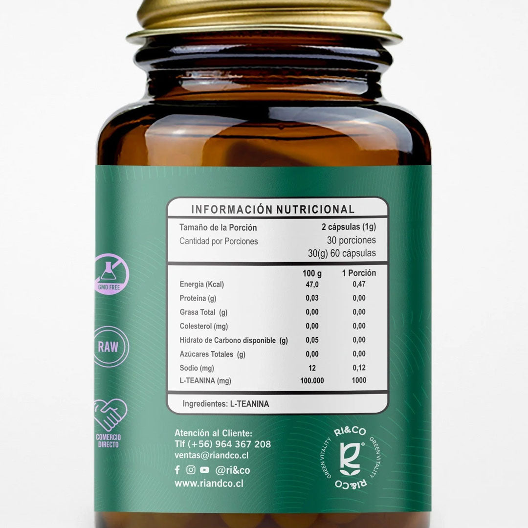 L- Theanine 500 Mg — Ri & Co (imagen 2)
