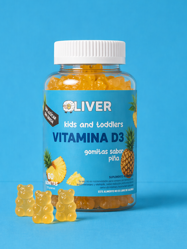 Oliver, Vitamina D-3 gomitas 60gom
