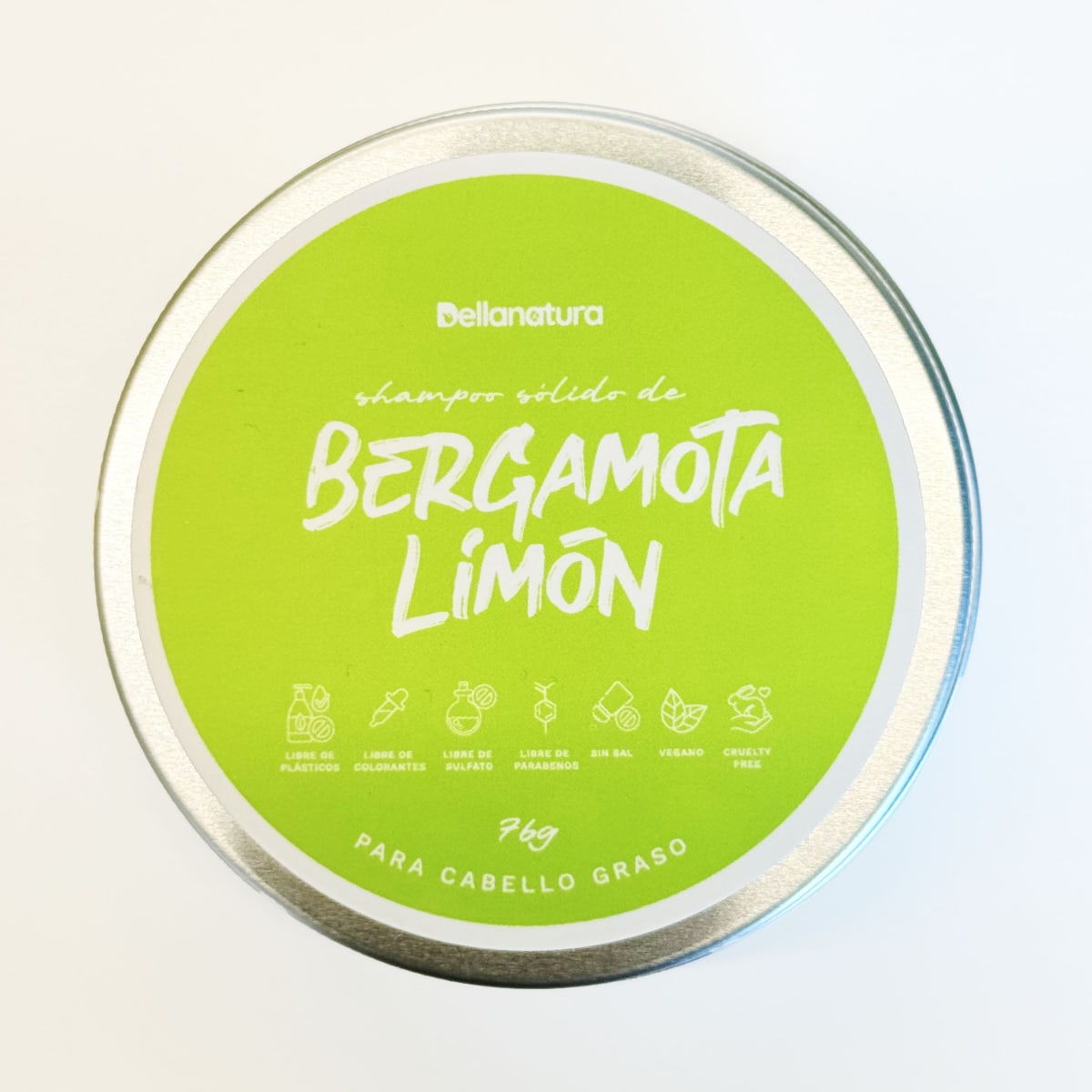 Dellanatura, Shampoo Sólido Bergamota-Limón