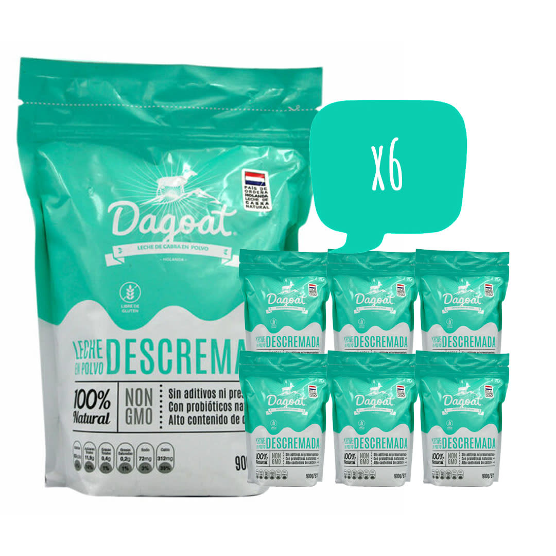 Dagoat, Leche de Cabra Descremada x6