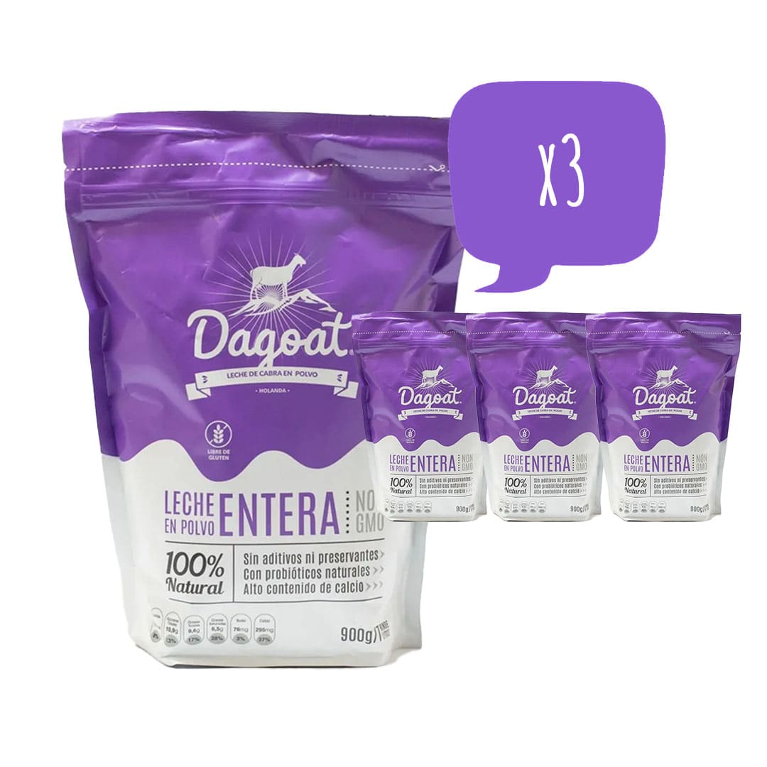 Dagoat, Leche Entera de Cabra x3