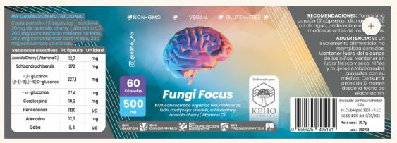 Keho, Fungi Focus capsulas