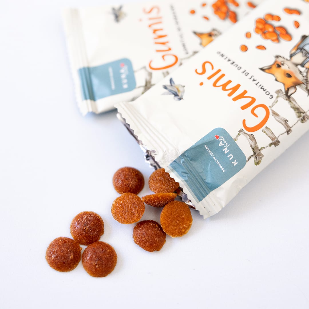 Kuna, Gumis sabor durazno ind.