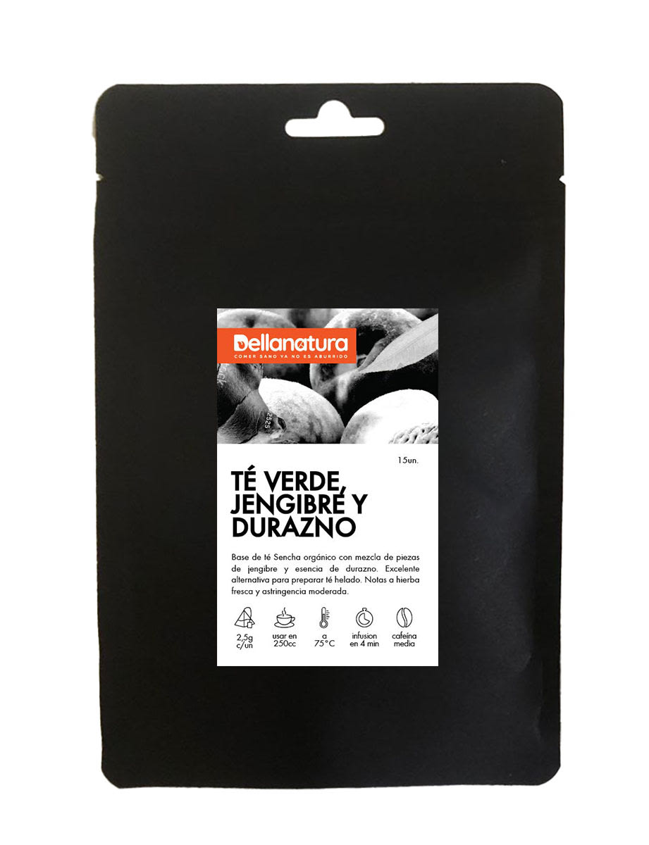 Dellanatura, Té verde, jengibre y durazno