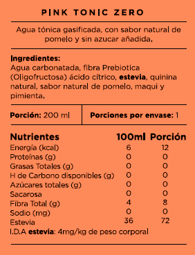 Agua Tónica Pink Tonic Zero — Corteza Jesuita (imagen 2)