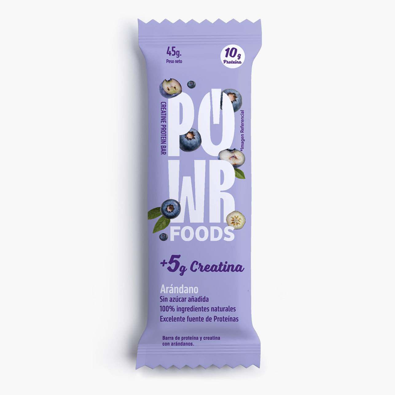 Powr foods, Barra arándano creatina 45 gr