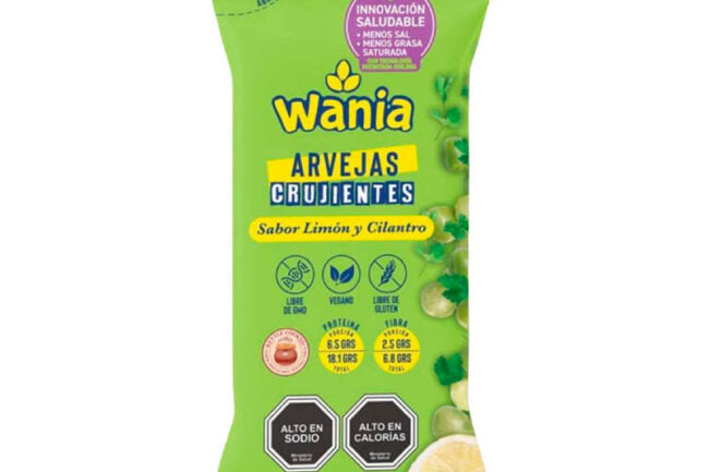 Wania, Arvejas Crujientes, Limón y Cilantro 120 gr