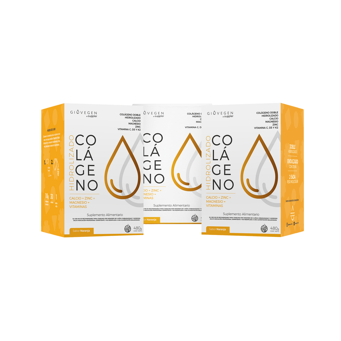 Giovegen, Colágeno Hidrolizado Bones&Joints 480g (30Sobres)