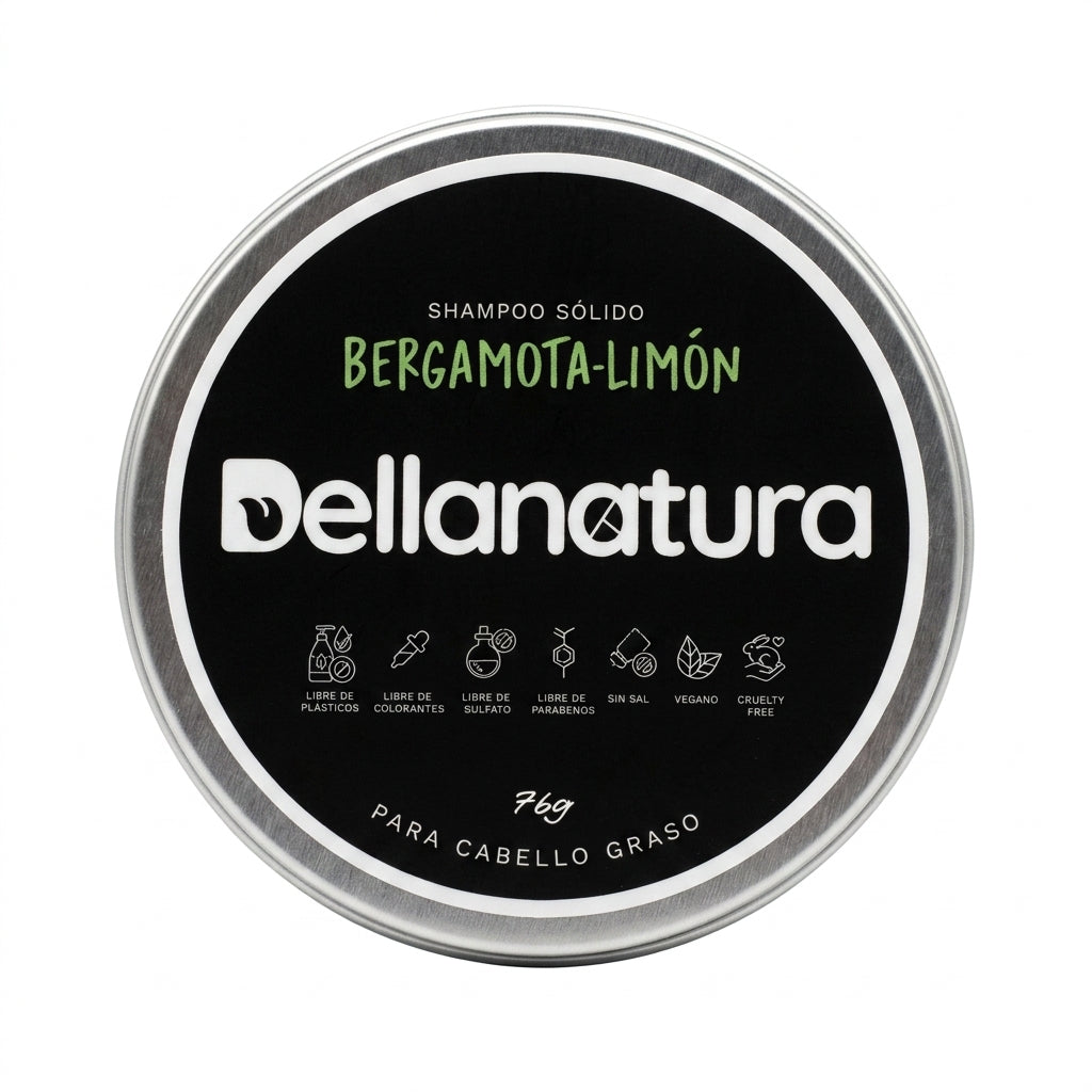 Shampoo Sólido Bergamota-Limón — Dellanatura