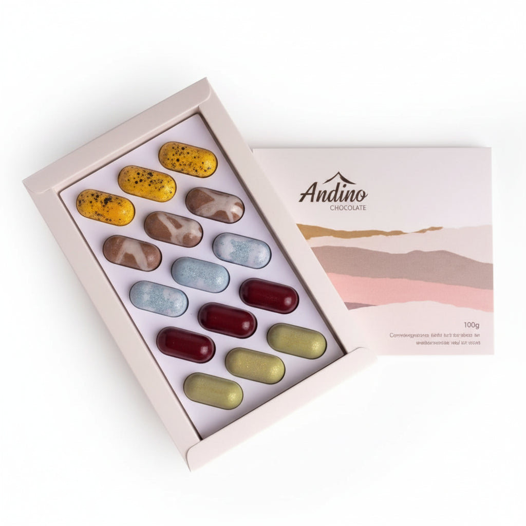 Andino, Caja bombones rellenos mixtos sin azúcar