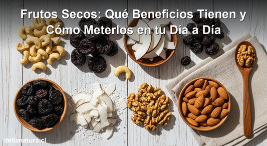 Variedad de frutos secos con beneficios para la salud sobre superficie de madera natural