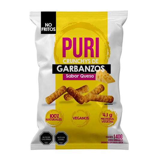 Puri, Crunchys de garbanzo sabor queso