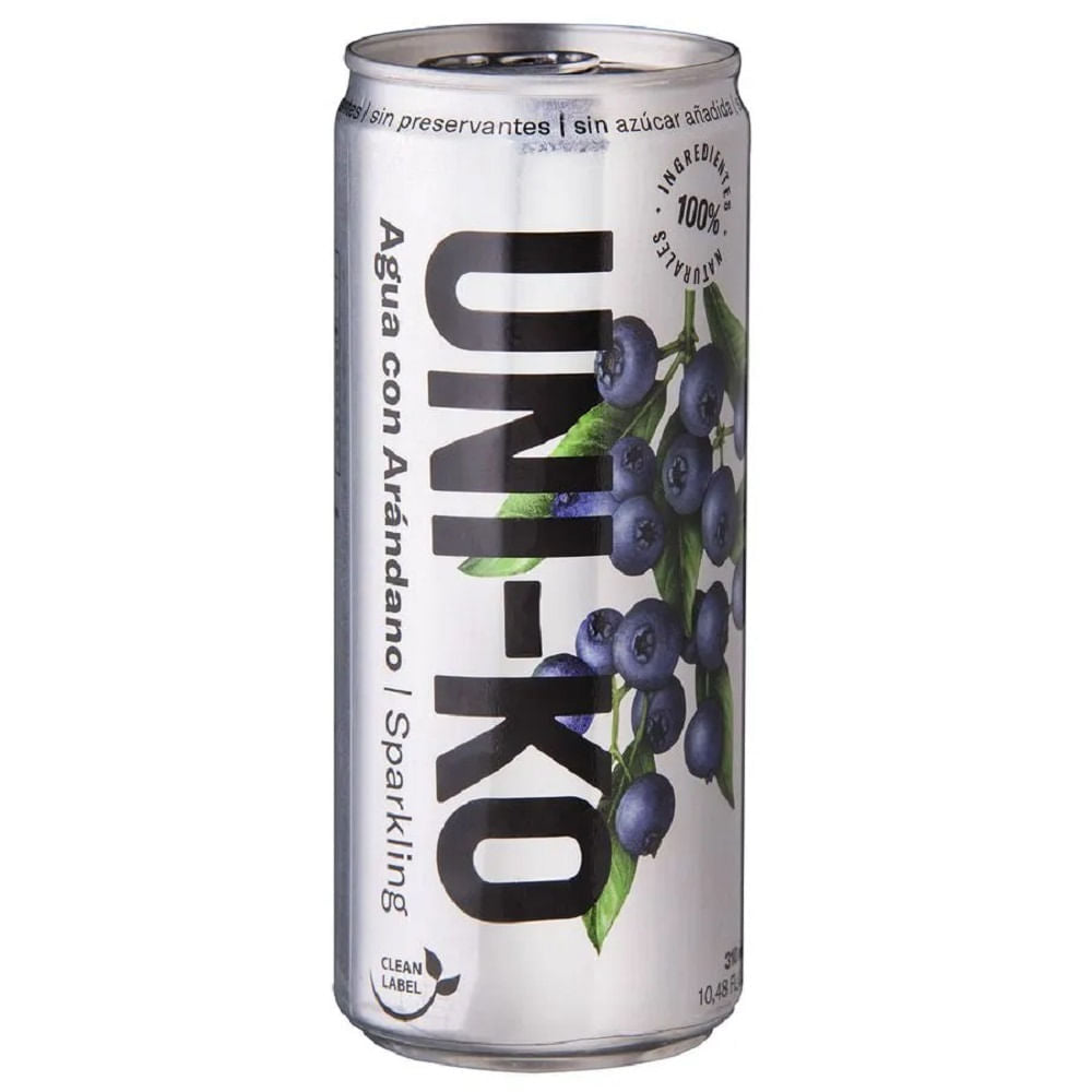 Uni-ko, Agua Arándano con gas