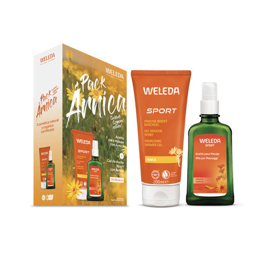 Weleda, Pack corporal arnica, aceite + gel de ducha