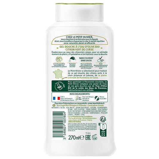 Gel de ducha Agua de Oliva Lima 270ml — Le petit Oliver