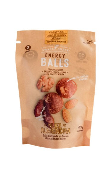 Smart snack, Energy balls nuez almendra
