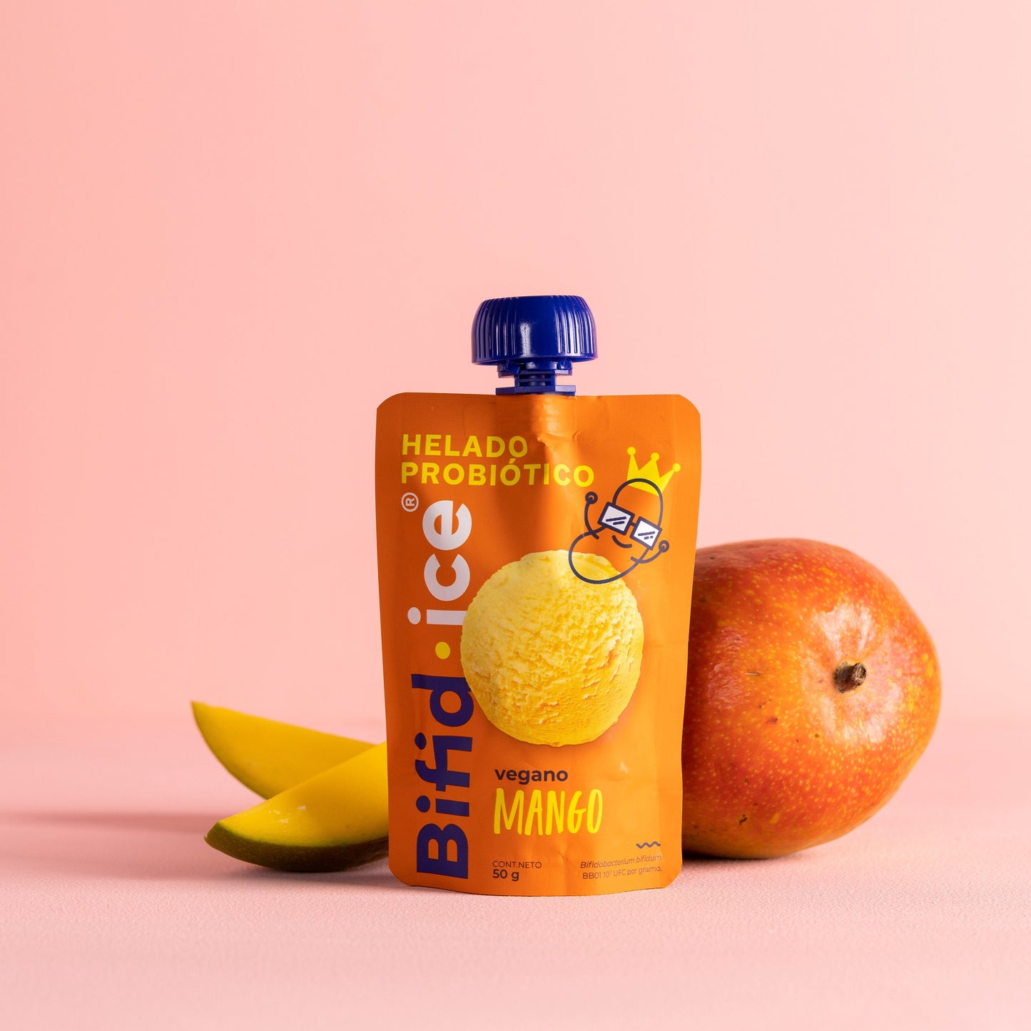 Bifid Ice, Helado probiotico vegano Mango 50gr