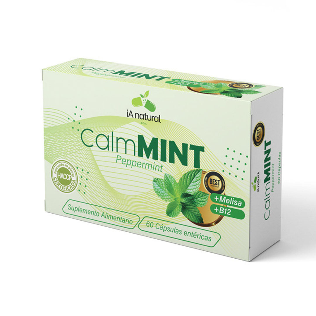 Capsulas Menta, Melisa y Vit. B12 | Calm Mint | Dellanatura