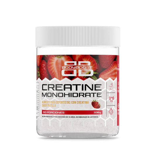 Creatina en Polvo Sabor Frutilla 336g — BodyBoost