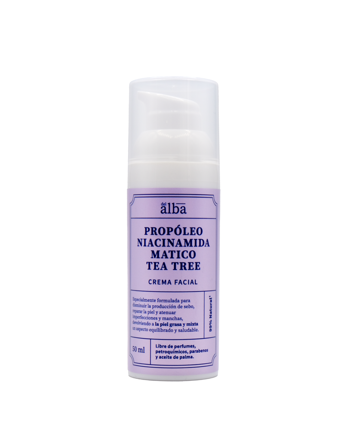 Crema Facial Propoleo Matico Niacinamida Tea Tree 50ml