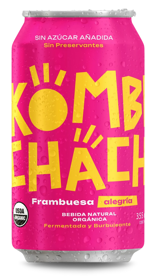 Kombucha Frambuesa Alegría 350ml — Kombuchacha