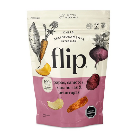 Flip, Chips de Papa, Camote, Zanahoria