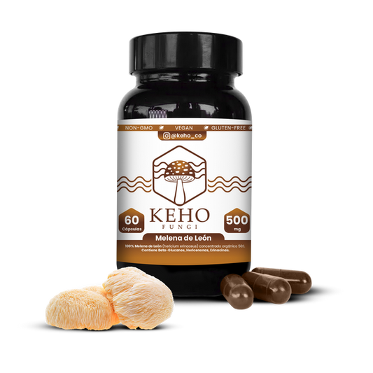 Melena De León Hongos Adaptógenos Keho 60 Cápsulas Pack 3