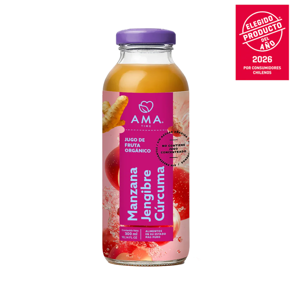 Jugo Manzana, Jengibre, Cúrcuma 300ml — Ama