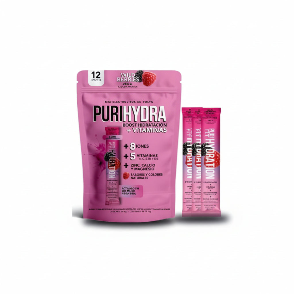 Doypack Hidratacion + Vitaminas Sabor Wild Berry (12un)