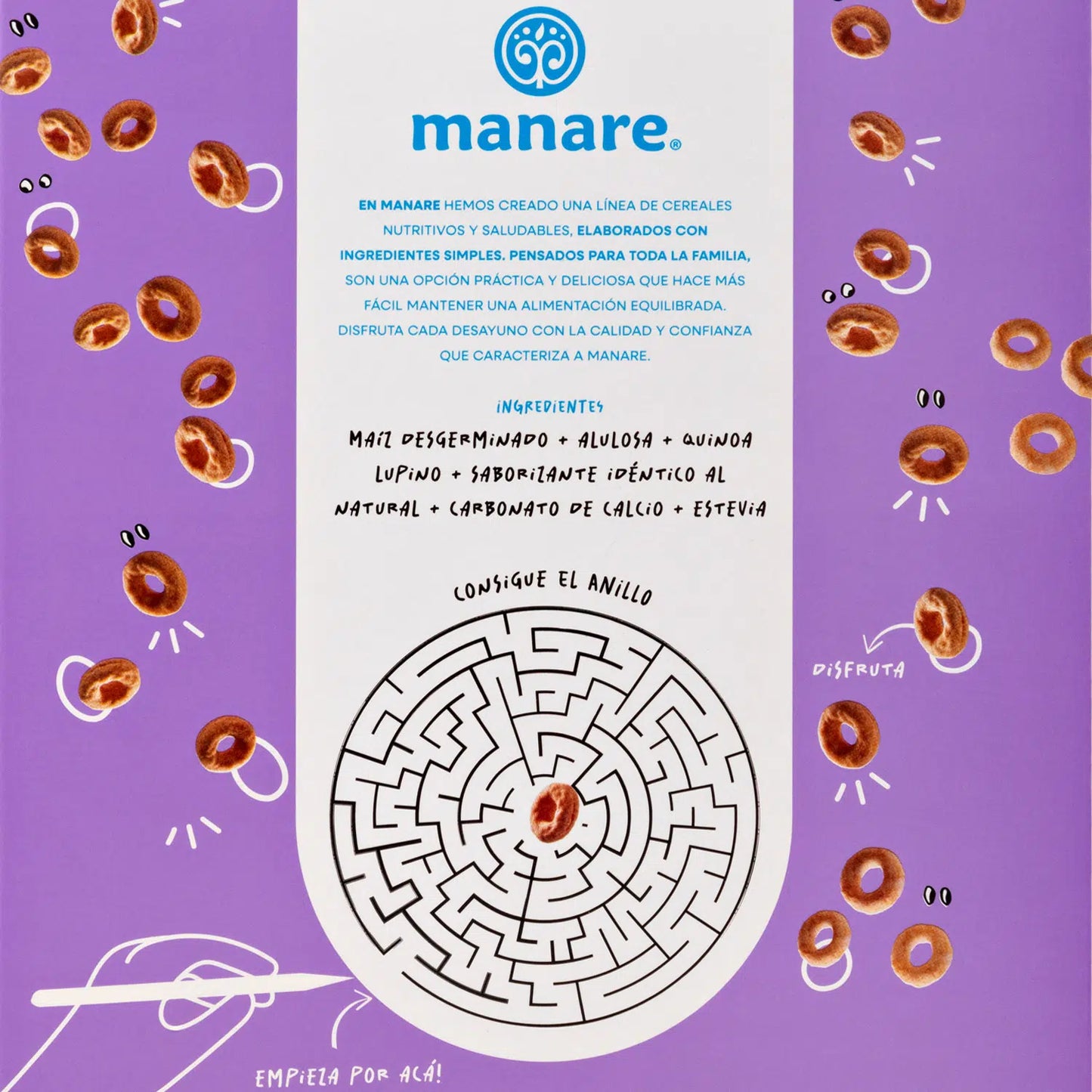 Cereal sin Gluten Cacao, Manare