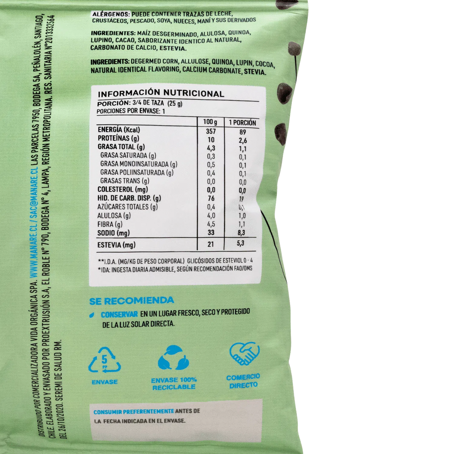 Cereal sin Gluten Manare