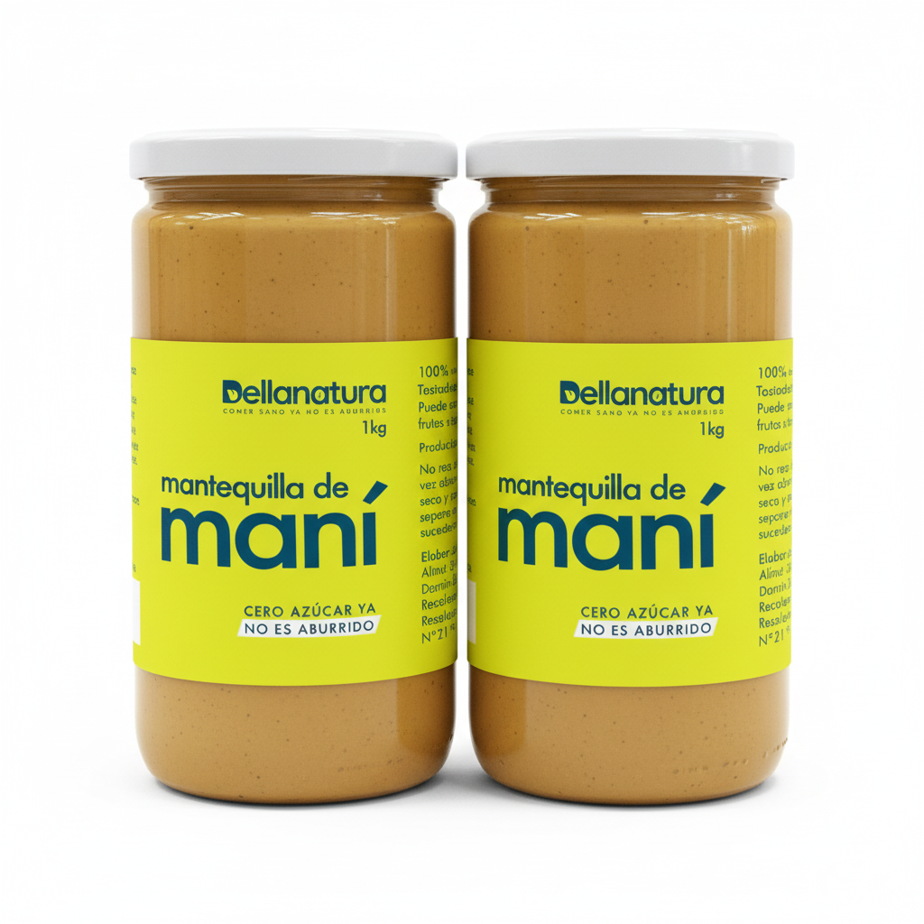 Mantequilla Mani 1 Kg Dellanatura (x2)
