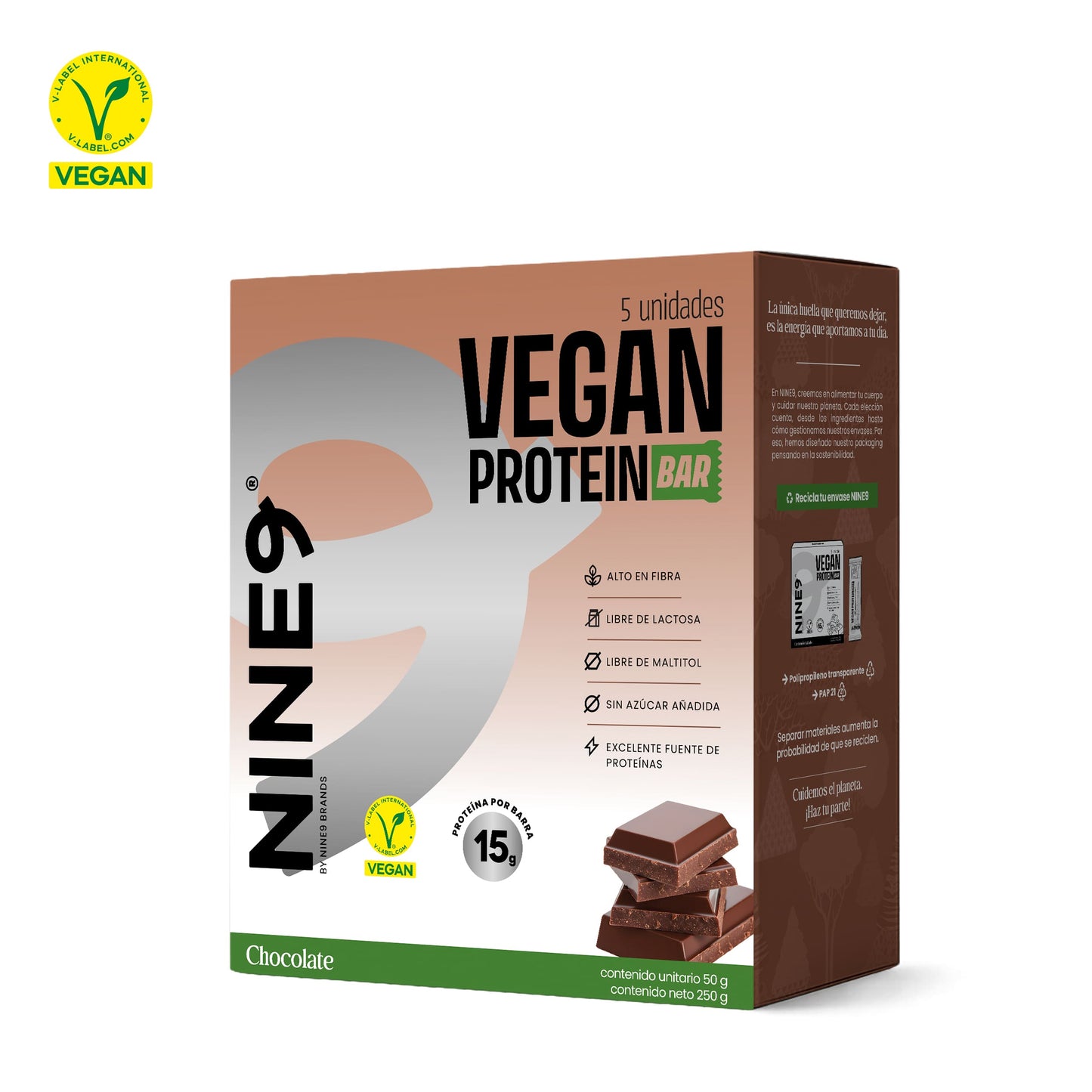 Barra Vegan Chocolate 50gr — Nine9