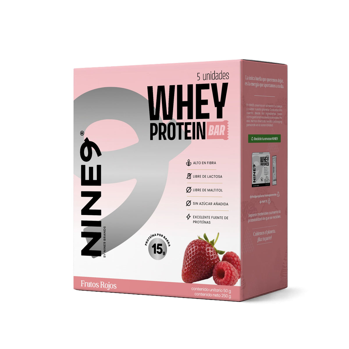 Barra Whey Frutos Rojas 50gr — Nine9