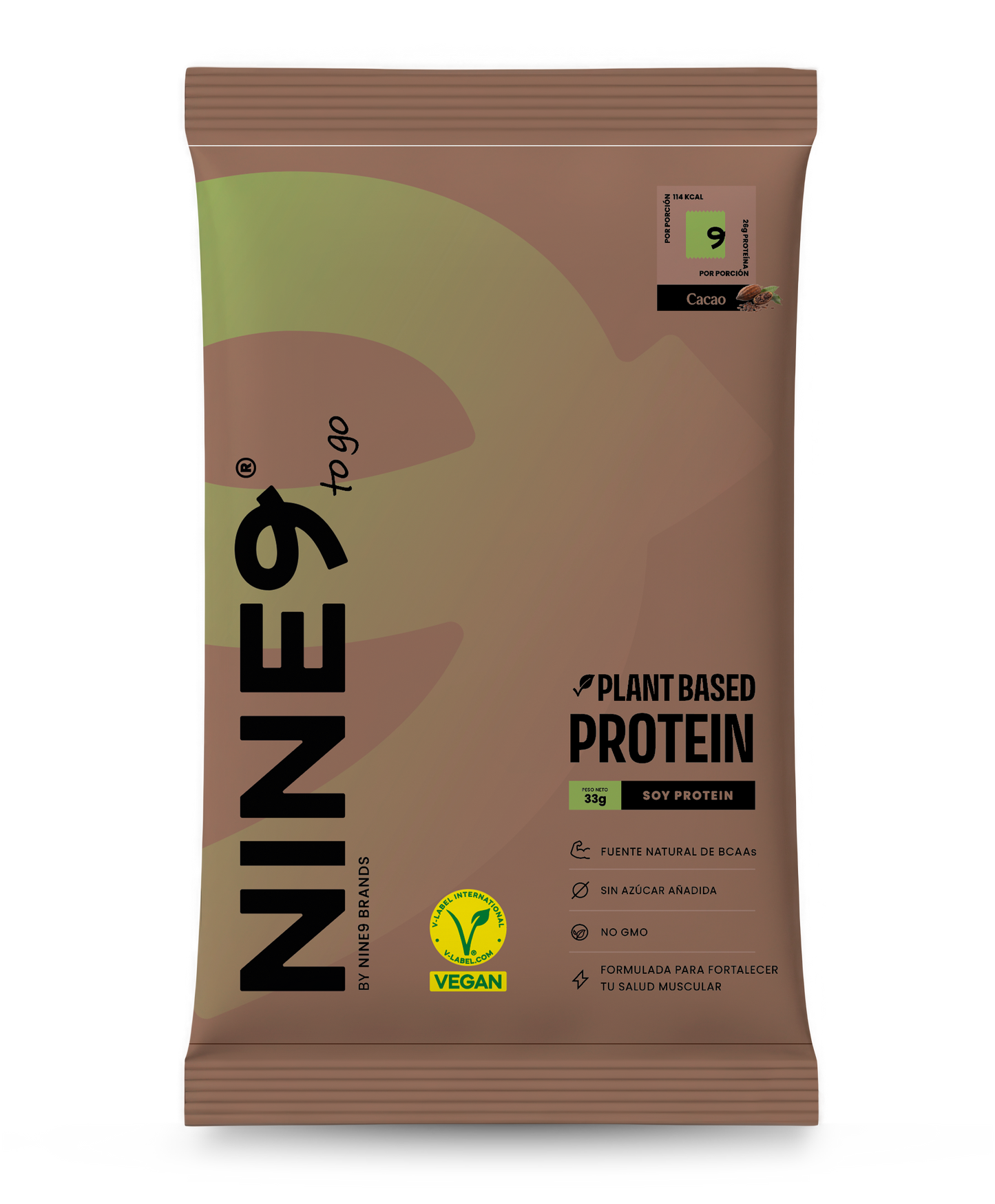 Plant Based protein Cacao Sachet 33gr — Nine9