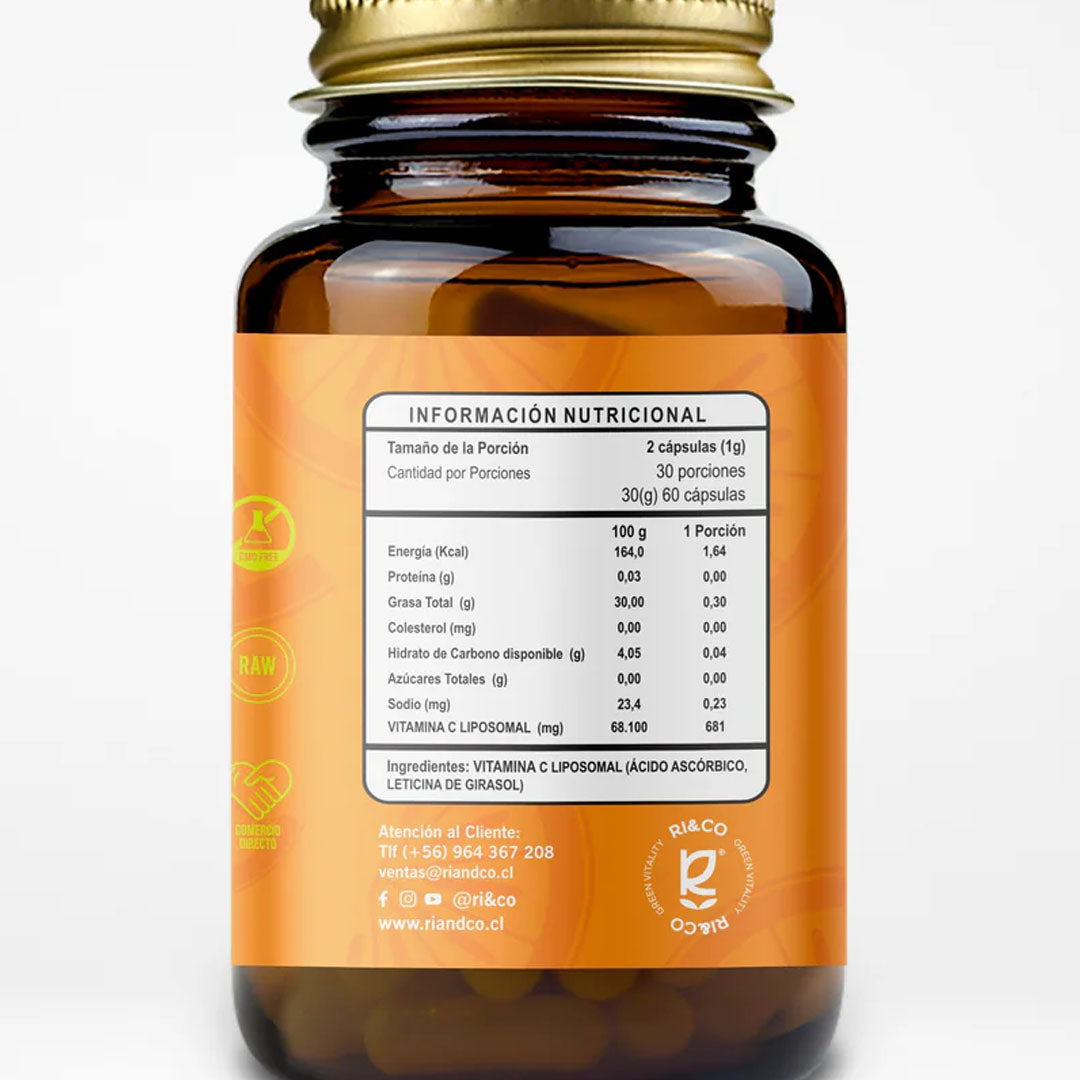 Vitamina C Liposomal 500mg — Ri & Co (imagen 2)