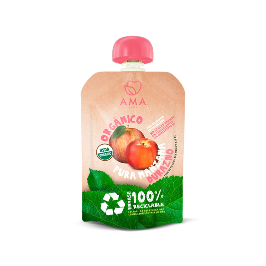 Ama, Pure Manzana Durazno 90g