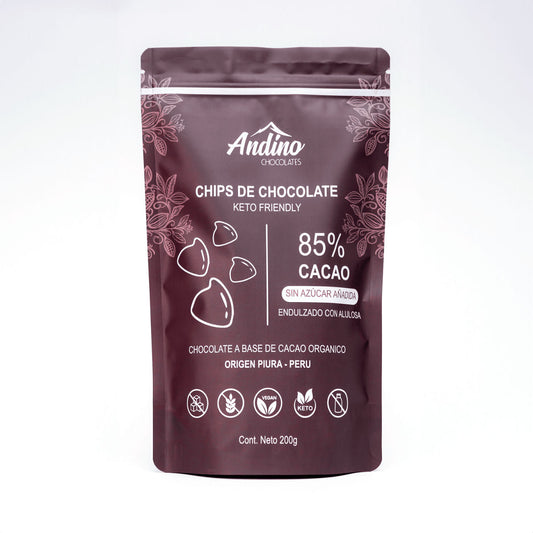 Andino, Chips de chocolate 85%