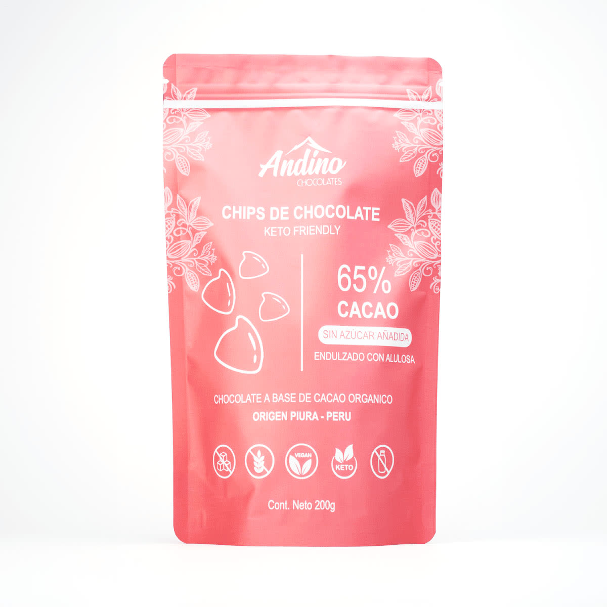 Andino, Chips de chocolate 65%