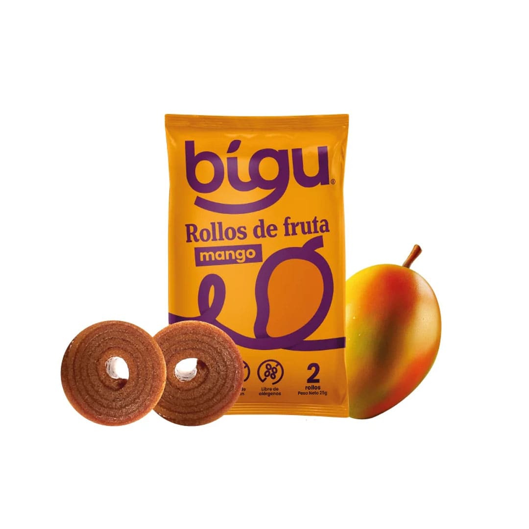 Bigu, Rollo de Fruta Mango individual
