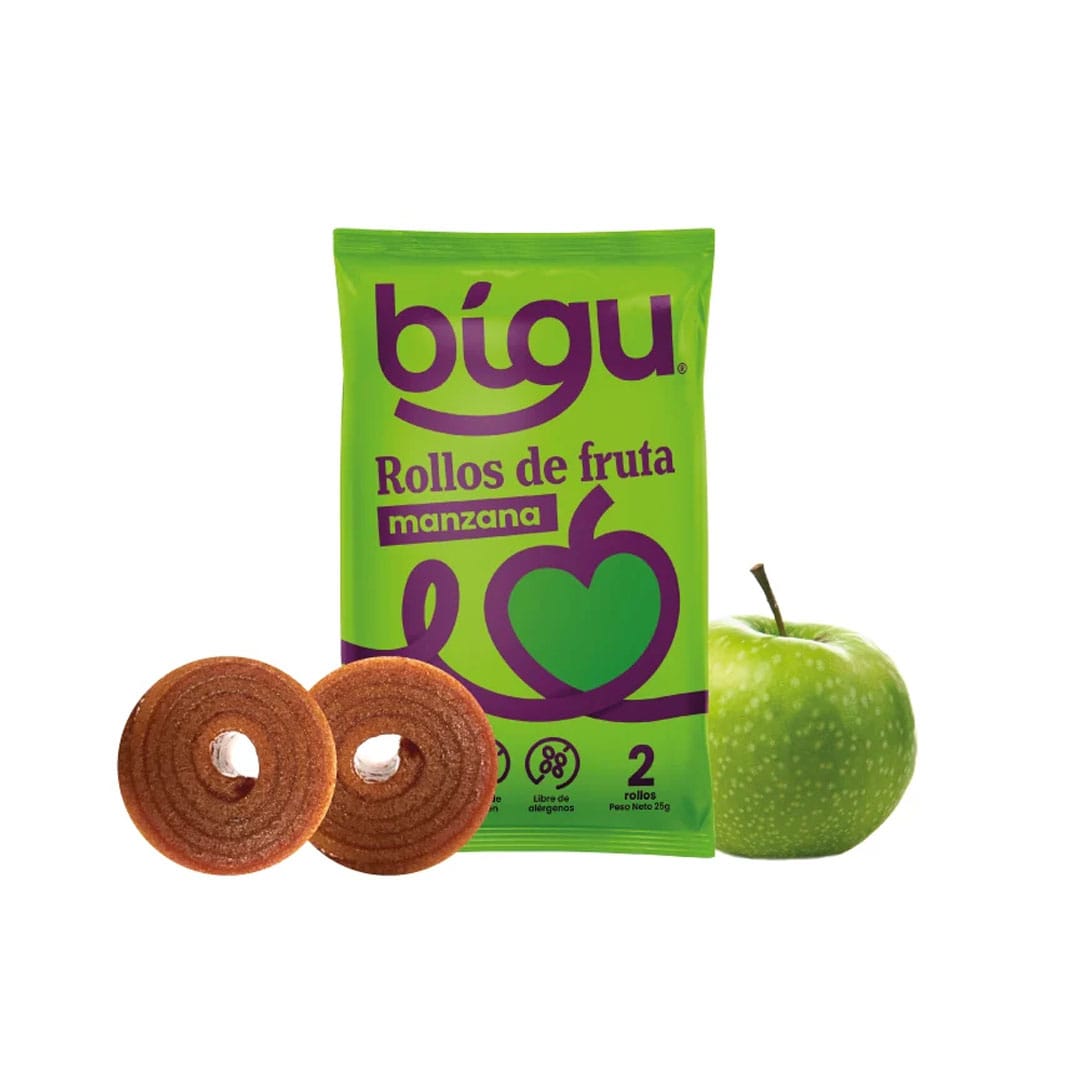 Bigu, Rollo de fruta Manzana individual