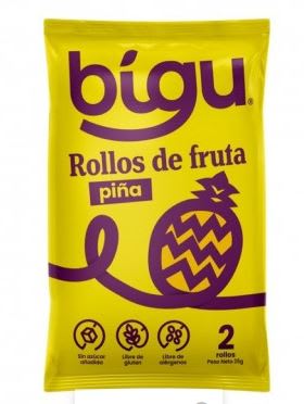 Bigu, Rollo de fruta Piña individual