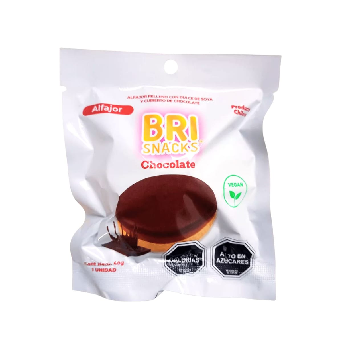 Brisnack, Alfajor vegano chocolate