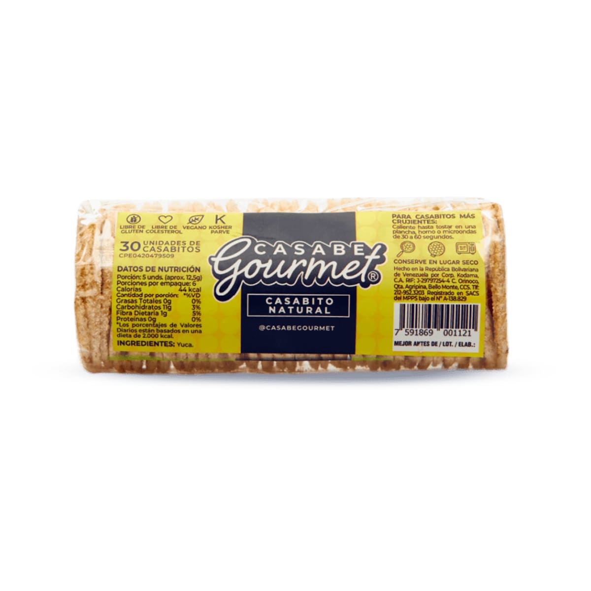 Galleta Casabito Natural — Casabe