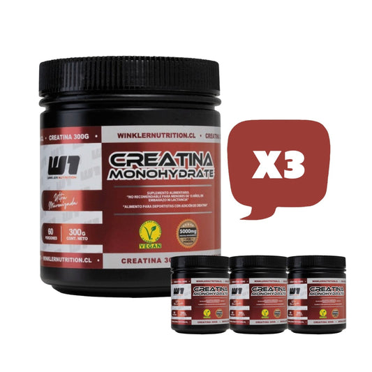 Creatina Monohidratada x3