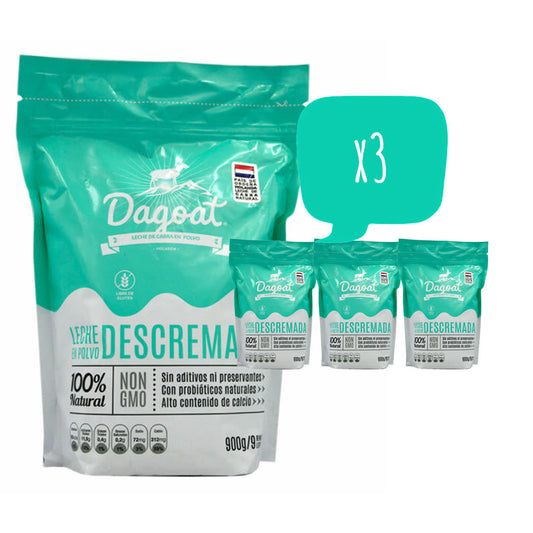 Dagoat, Leche de Cabra Descremada x3